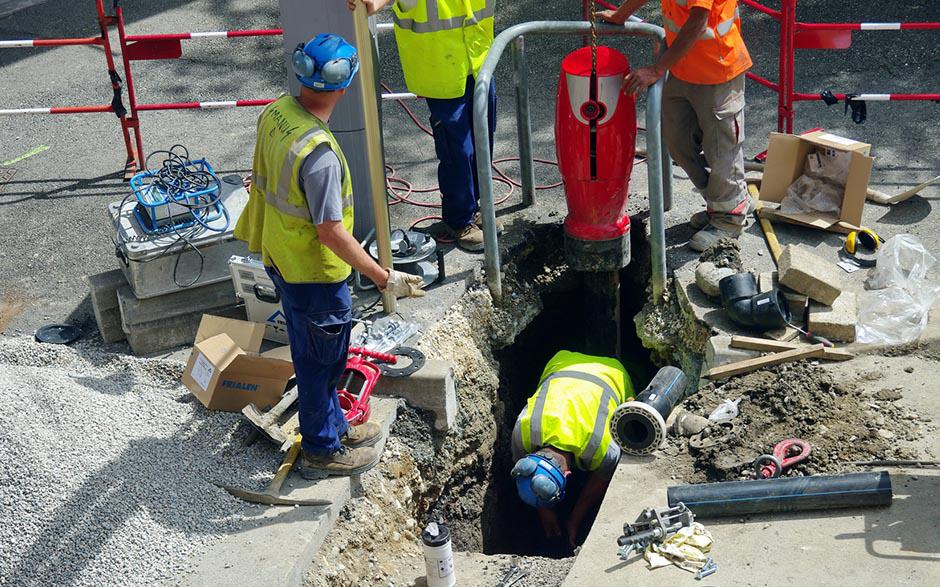 travaux assainissement La Norville